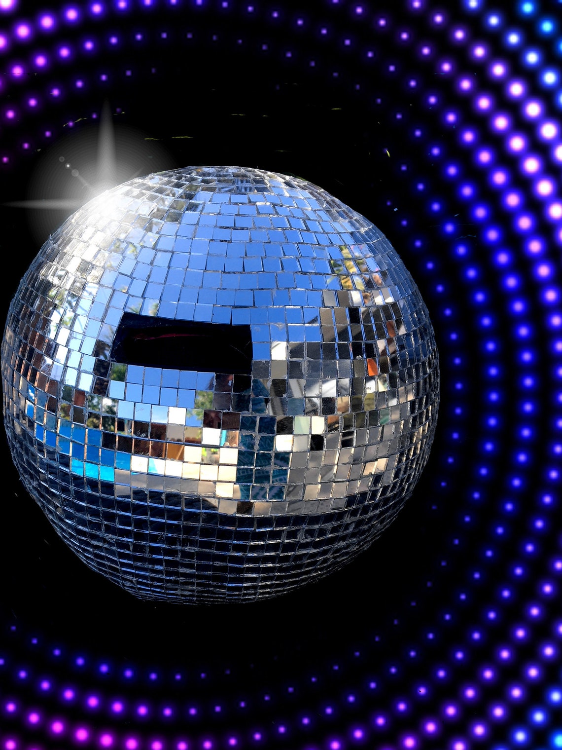 Disco Ball Helmet Mirror Ball Head Etsy