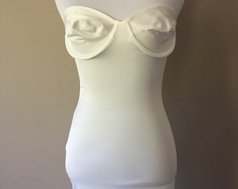 Full Slip 36B Weight Watchers Vintage Shapewear  White Medium