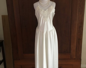 Bridal Nightgown Victoria's Secret Gold Crown Label Large White...