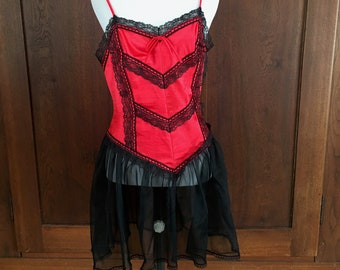 Babydoll Small Made in USA Red and Black mh