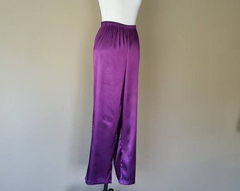 M / Sleep Pants / Pajama Bottoms / Purple / Loungewear / Medium
