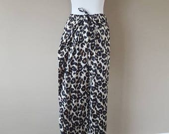 L / Victoria's Secret Sleep Pants / Pajama Bottoms / Animal Print / Vintage / Large