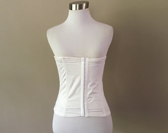 Corset Waist Tamer Trainer 3X Cabernet XXXL Hooks /& Eyes Nude Tan Beige