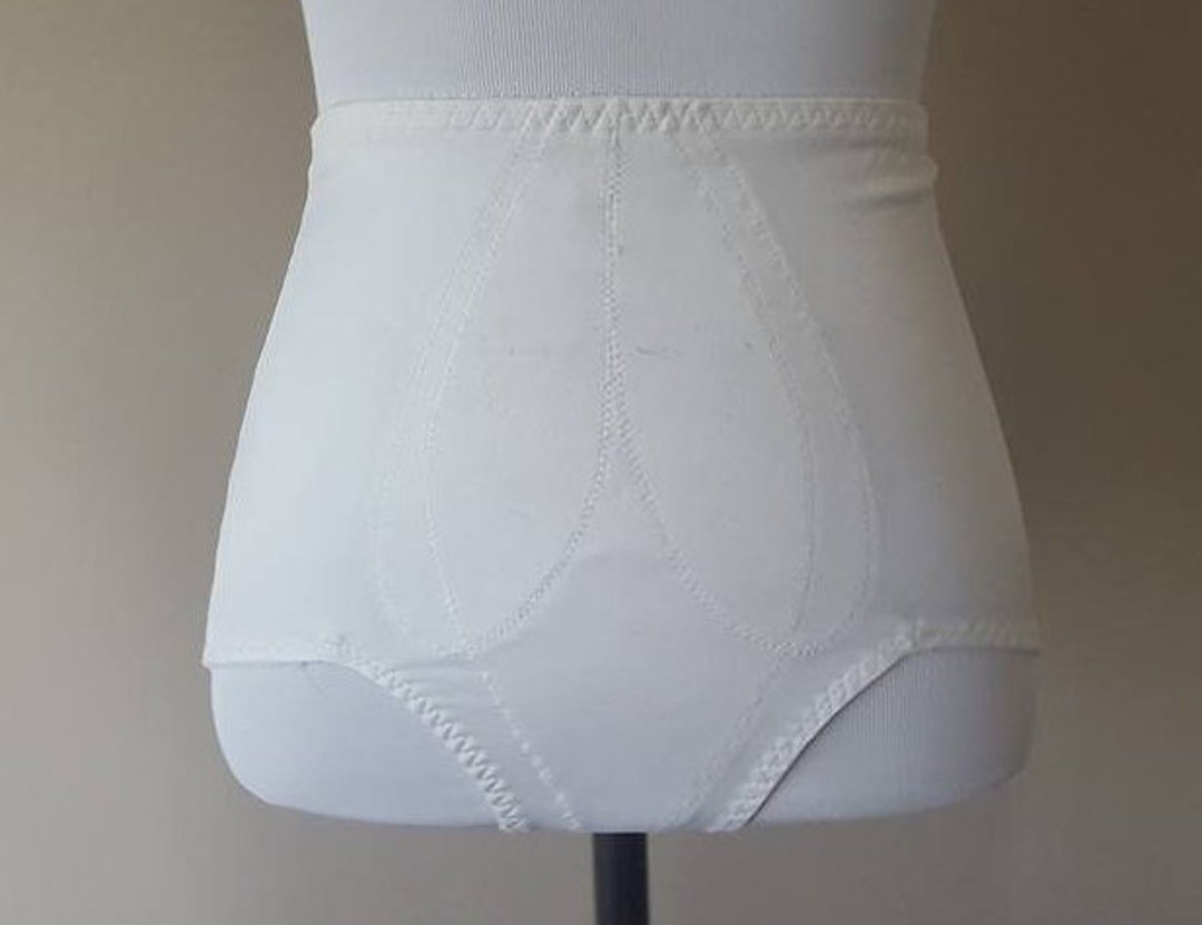 Hanes Plus Size 2XL Panty Girdle Large White Spandex Nylon Vintage