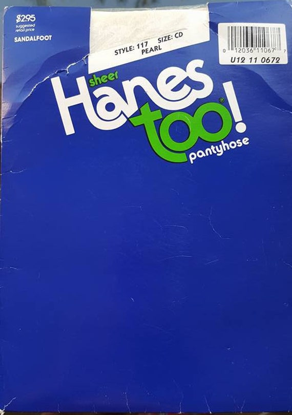 Hanes Too Pantyhose, CD Panty Hose, Size Large Ha… - image 3