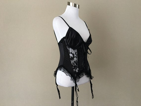 Merry Widow Medium Intimo Amore Black Lace With Ga