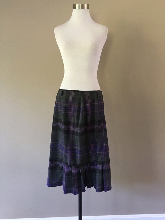 Plaid Skirt by Doncaster Sport Size 10 Purple , Pi
