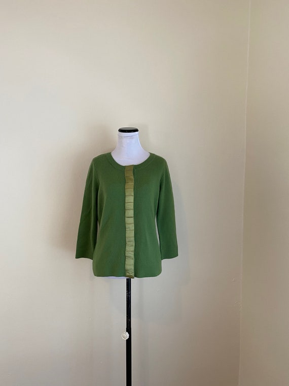 Ann taylor green sweater store