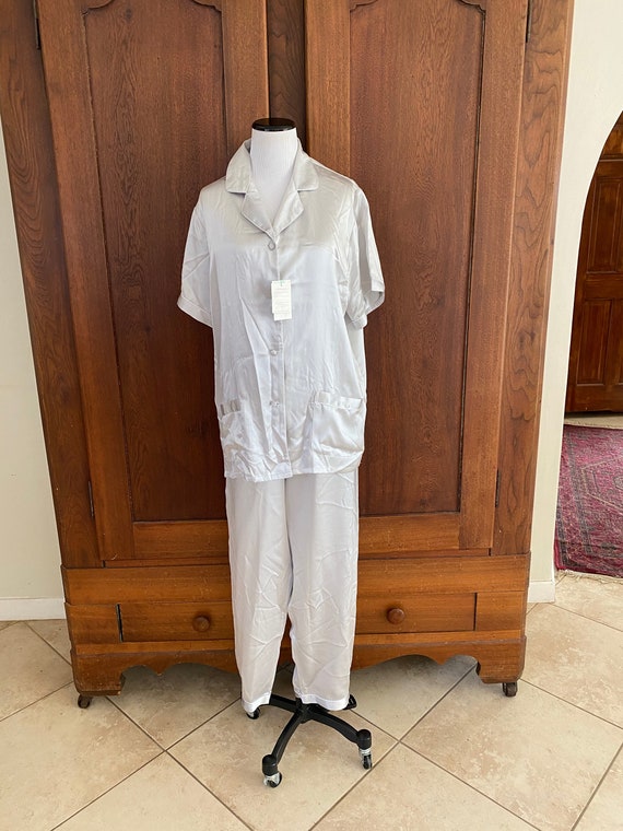 SILK Pajamas Silver Gray Large...