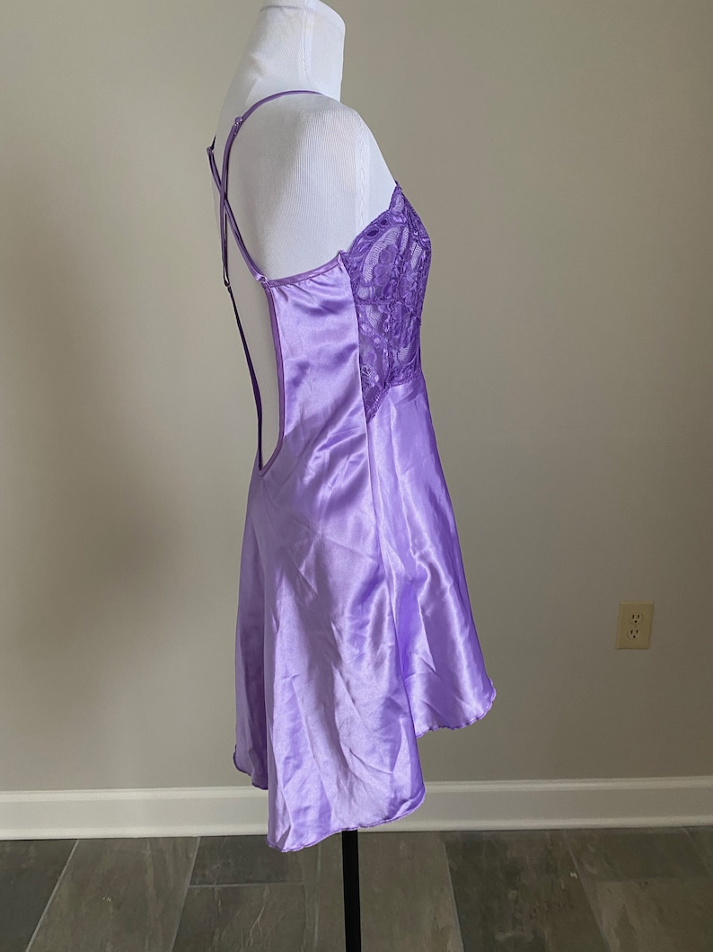 Shirley of Hollywood Chemise Lavender Small 18 Pit to | Etsy
