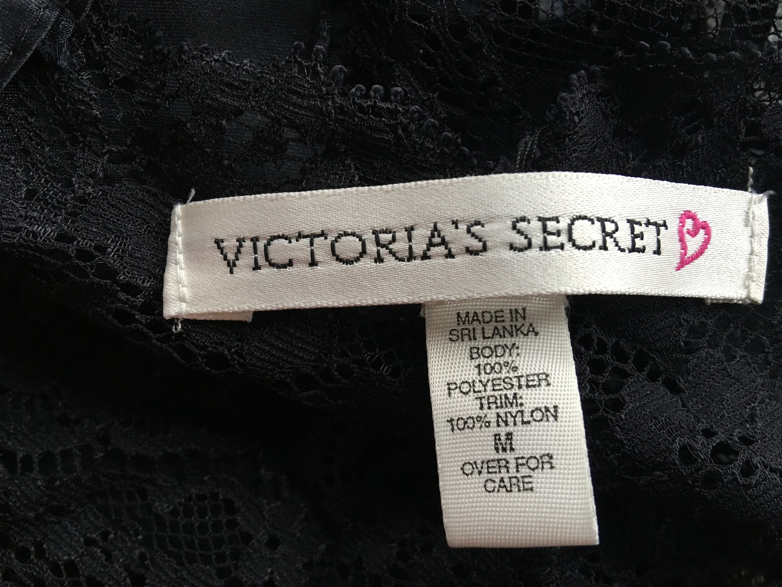 Chemise Medium Victoria's Secret Heart Label 1990s Black Etsy
