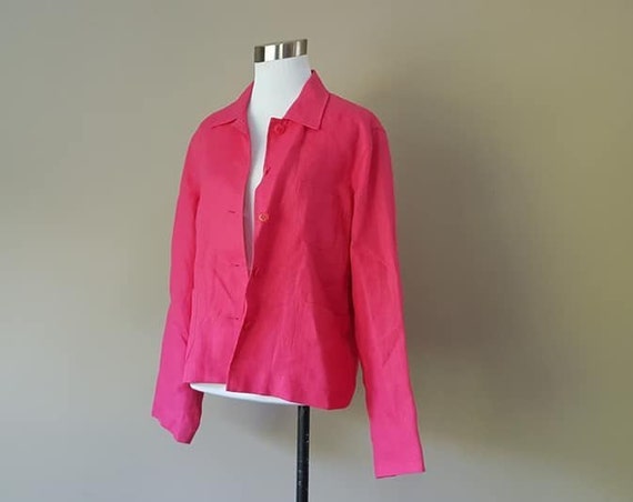 talbots irish linen jacket