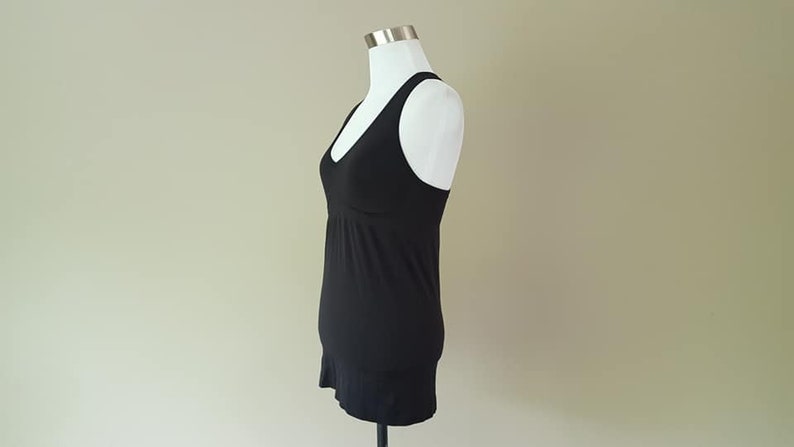 Stretchy Cami Bra Top Medium Shapewear Black Pullover Top Vintage Lingerie