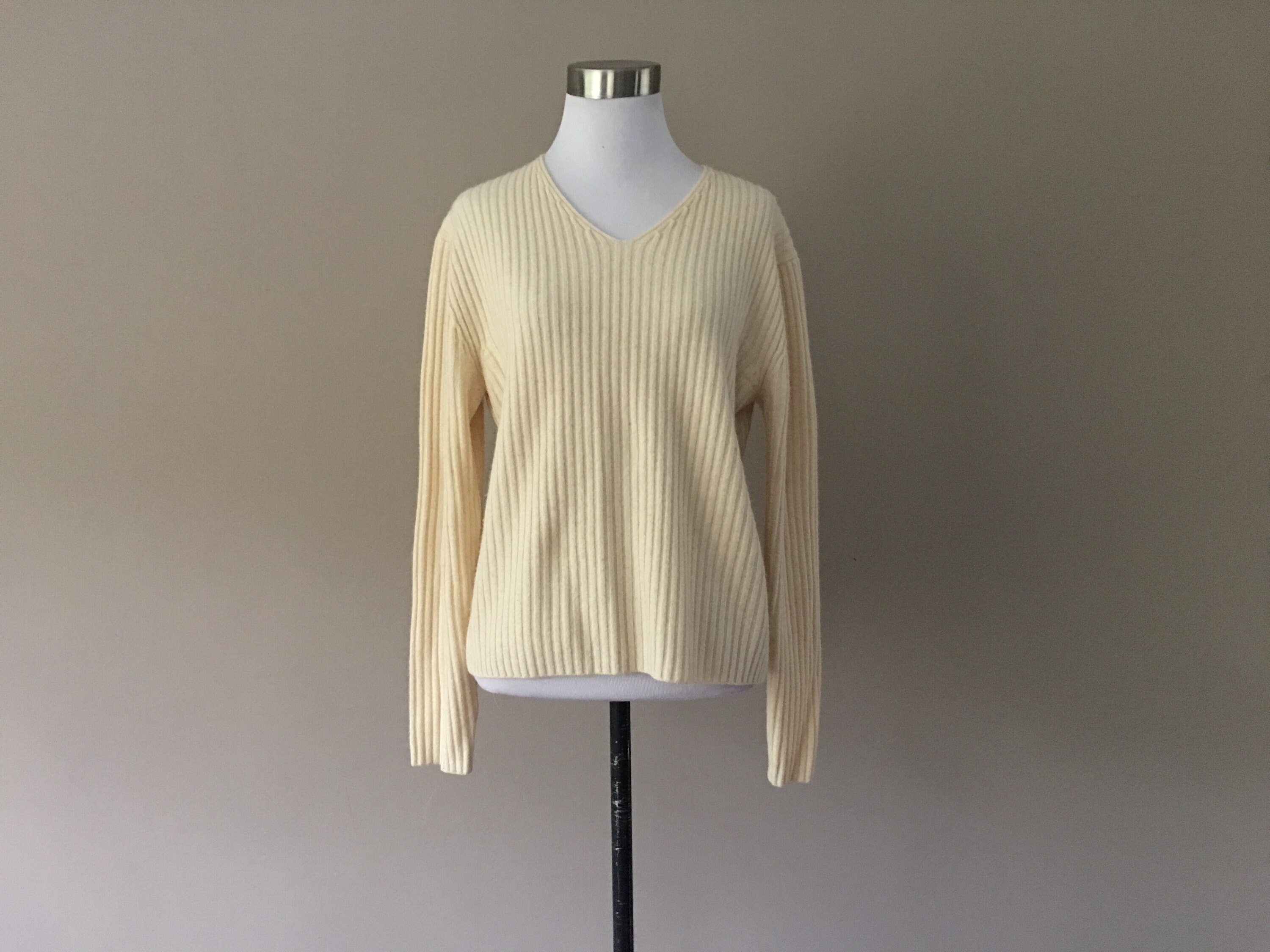 CASHMERE Sweater Cream Large Grace 
