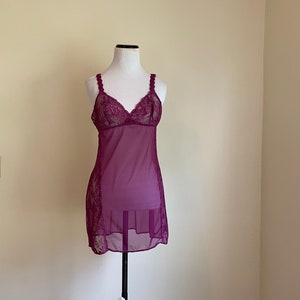 Details about / Victoria/'s Secret Chemise Set Green Brocade Chiffon Vintage Pink Heart Label M