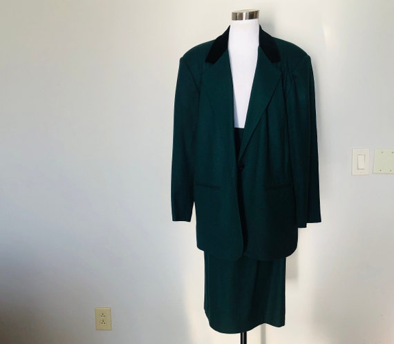 Green Wool Plus Size Suit SAG HARBOR WOMAN - image 1
