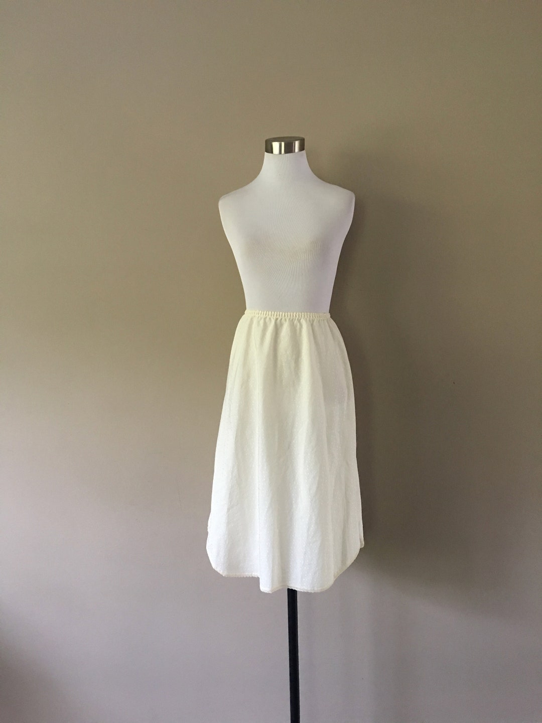 26 Long Medium Half Slip Cream No Label.. Etsy