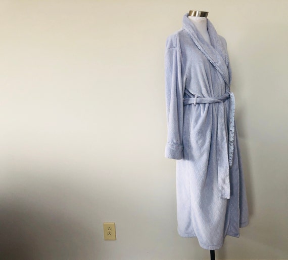 Small Medium OSCAR de la RENTA  Blue Robe Shawl K… - image 4