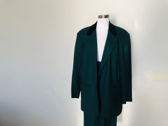 Green Wool Plus Size Suit SAG HARBOR WOMAN - image 4