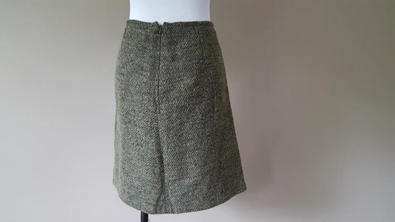 Skirt Size 14 Anne Klein A-Line Wool Blend Green … - image 1