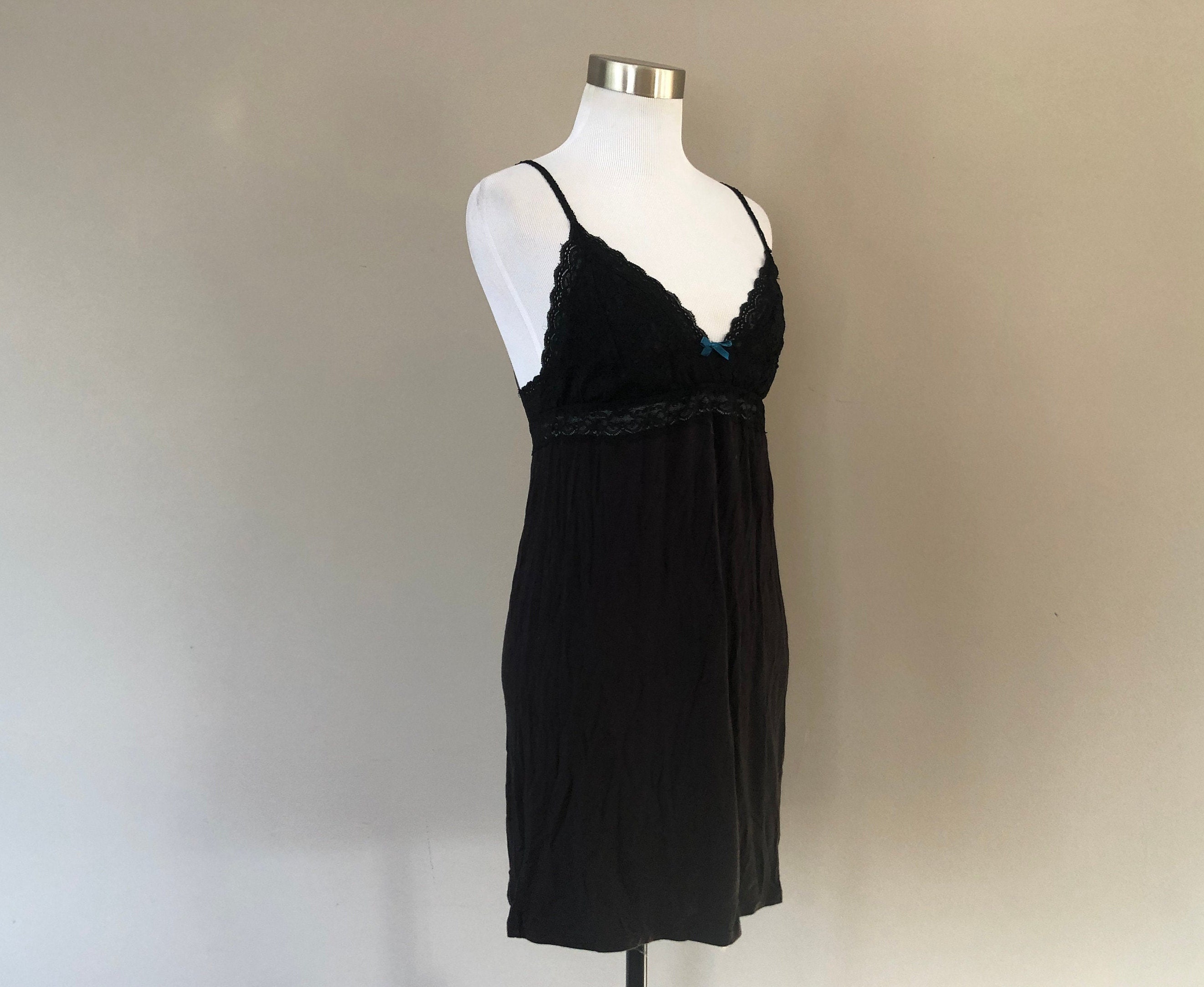 Negligee Small Simple Pleasures Black Sheer Babydoll Nightgown - Etsy UK