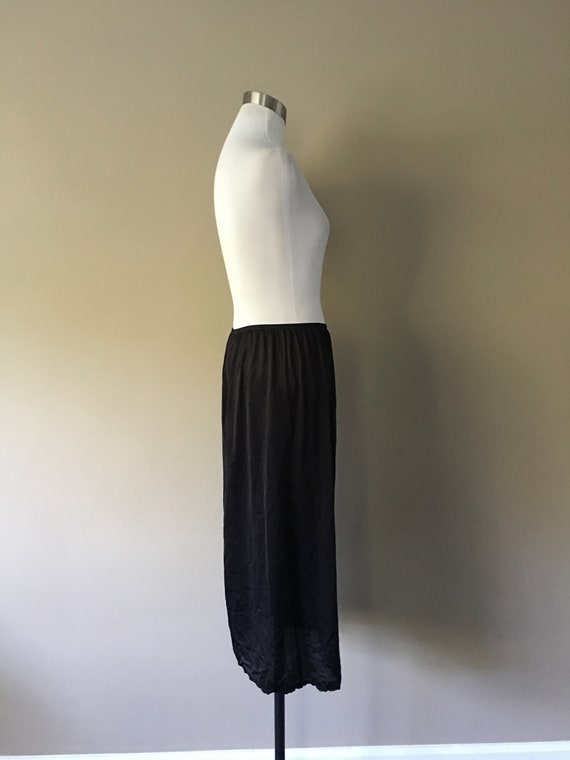 Half Slip Large Vassarette 26 Inches Long Black S… - image 2