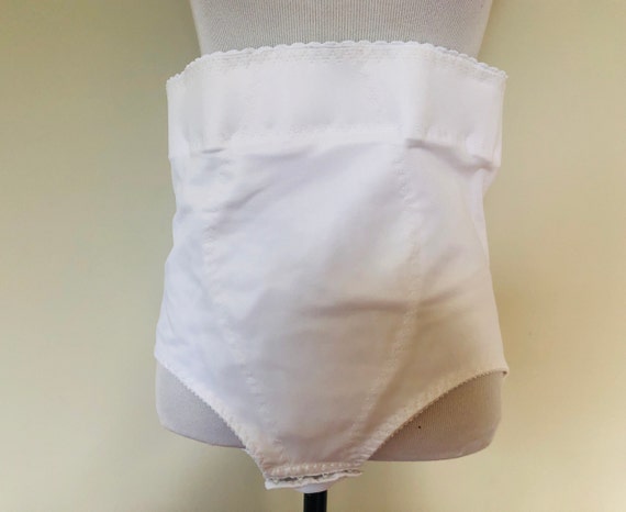 Panty Girdle White ITA MED Plus Size 16 Vintage Lingerie Made in ITALY 