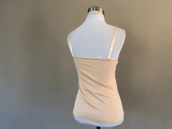 Camisole Size 32 OLGa Nude Nylon V Neck Vintage L… - image 3