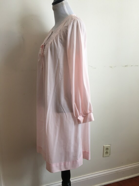 Nightgown Pink Vintage Gaymode Pennys Floral  196… - image 6