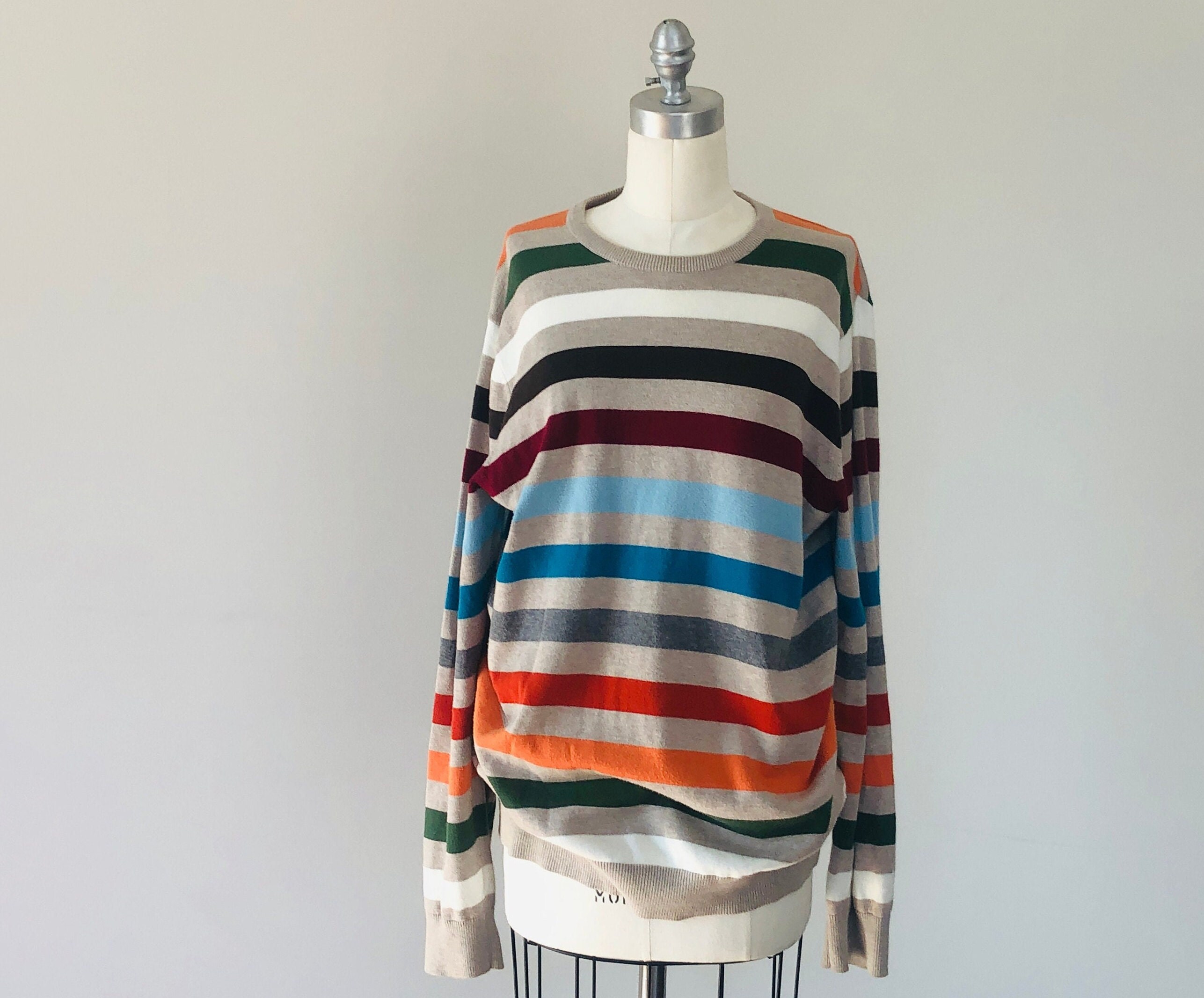 Pullover Large Old Navy Striped Sweater 