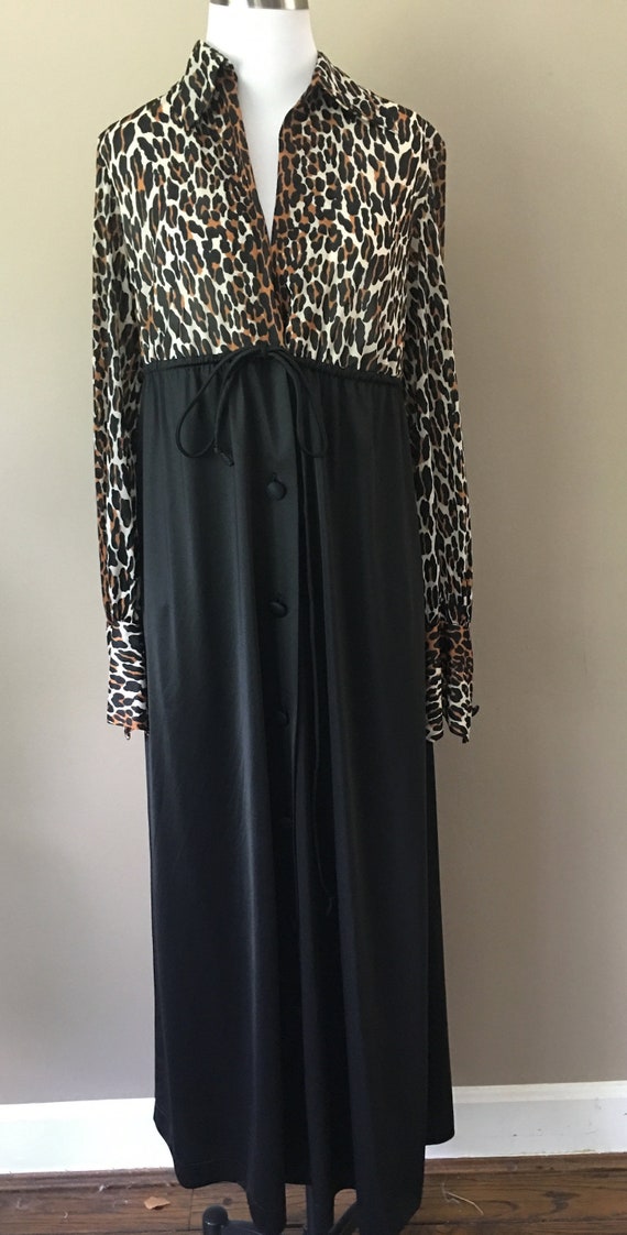 Robe Small Vanity Fair Leopard Print Vintage Linge