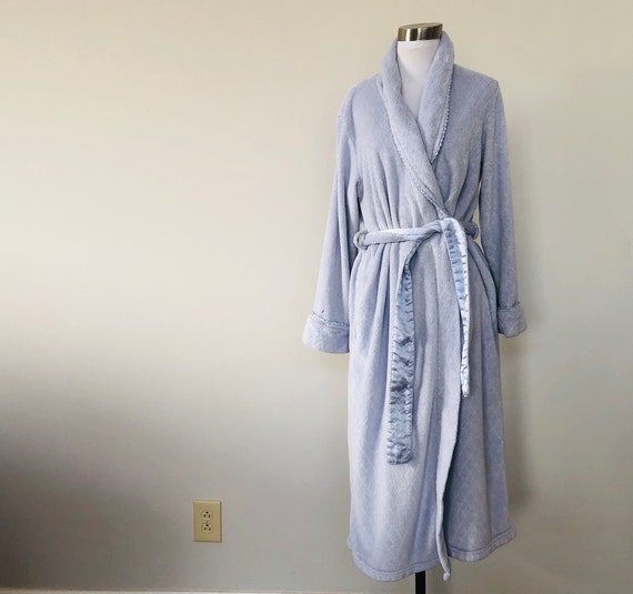 Small Medium OSCAR de la RENTA  Blue Robe Shawl K… - image 1