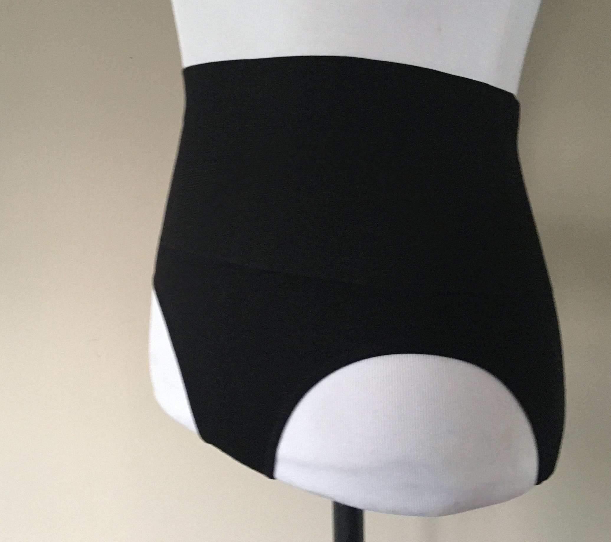 Vintage Flexees Panty Girdle Size L Large Black Union Label Made in the USA  -  Israel