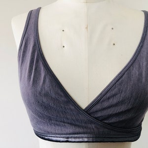 2XL VANITY FAIR Soft Cup Black Pullover Satin Trim Bra Vintage Lingerie