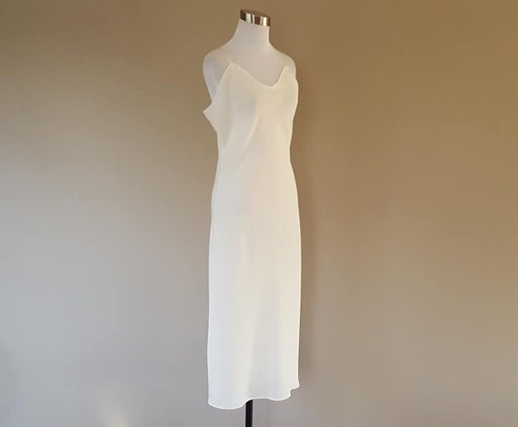 Full Slip Size 36 WonderMaid White Sheer Polyester