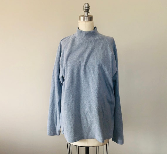 XXL Light Blue Mockneck Cotton BANANA REPUBLIC Sw… - image 1