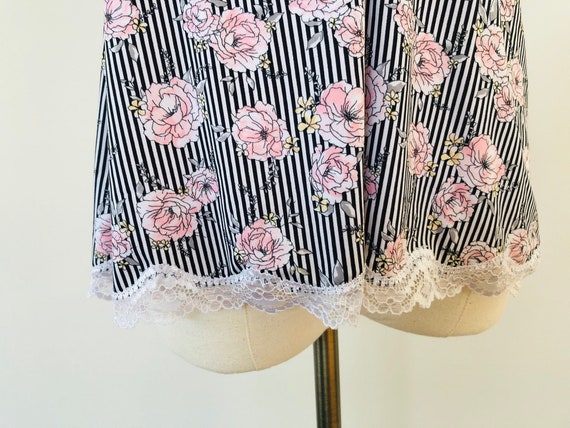 Camisole XL Marilyn Monroe Cami  Black Pink Flora… - image 7