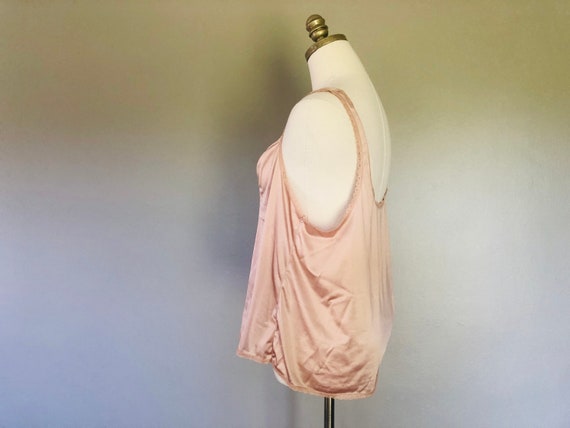 Camisole Extra Large XL Vassarette Nylon Nude Bei… - image 3