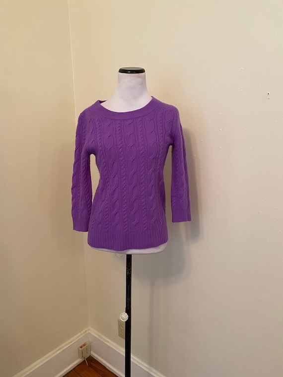 XS CASHMERE J. Crew Italian Cashmere Purple