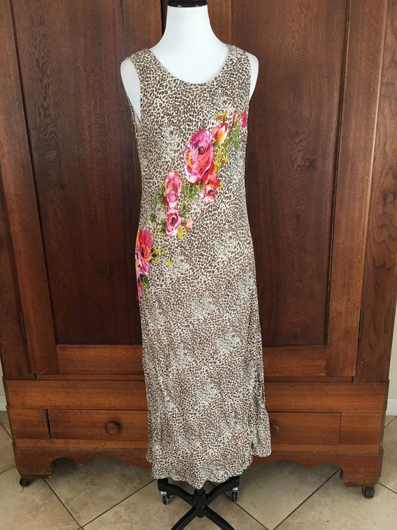 Dress Leopard Print Large Rayon BILA...