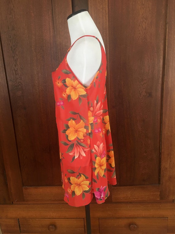 Victoria's Secret Heart Label Peignoir Floral Orange … Gem