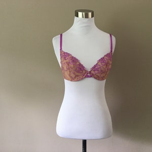 Bra 34C Underwire Victoria's Secret Nude Pink Vintage Lingerie image 3