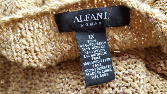 Sweater Pullover 1X Alfani Gold Long - Etsy