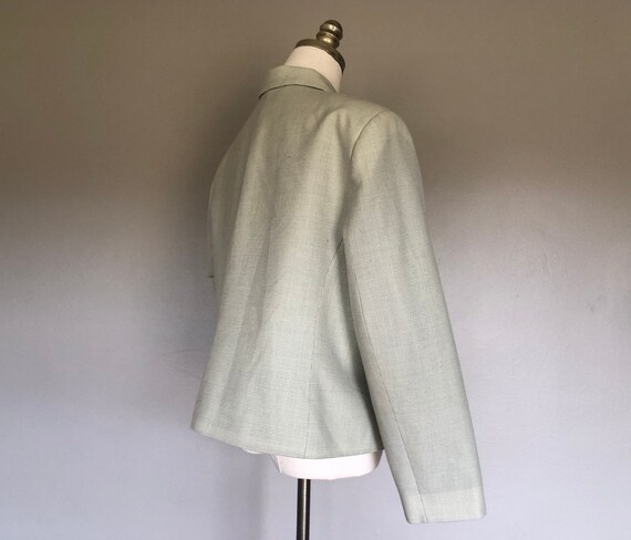 Jacket Size 16W Pendleton  Small Green White Plai… - image 6