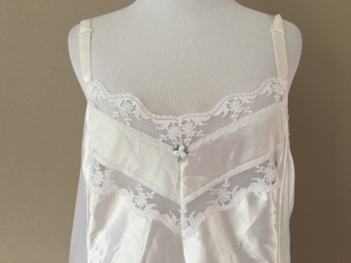 plus size white slip