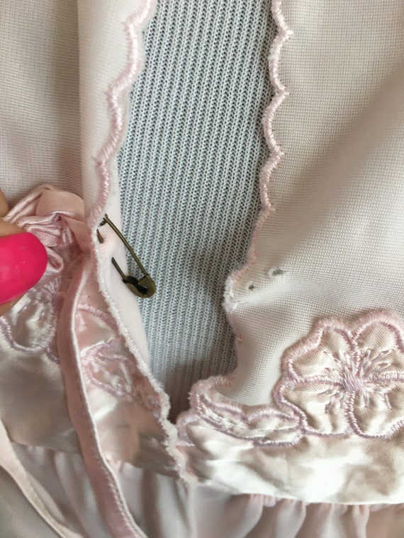 Nightgown Pink Vintage Gaymode Pennys Floral  196… - image 9