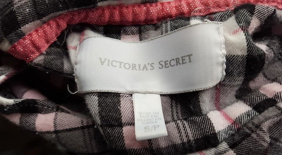 Pajama Top Small Petite Victoria s Secret Sleep Shirt Plaid