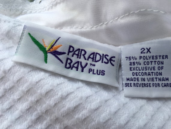 Bath Robe 2X Paradise Bay Plus White - image 7