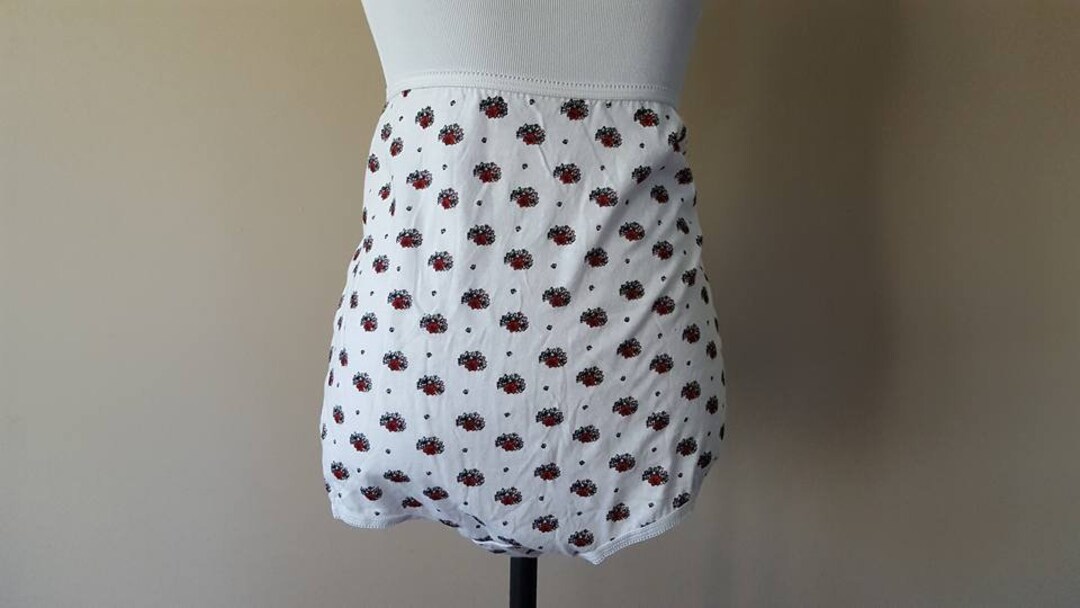 Panties Size 14 Red Flowers Bouquets 100 Cotton Plus Size 4X Etsy