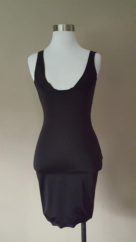 Slip Shapewear Medium Black Vintage Lingerie - image 3